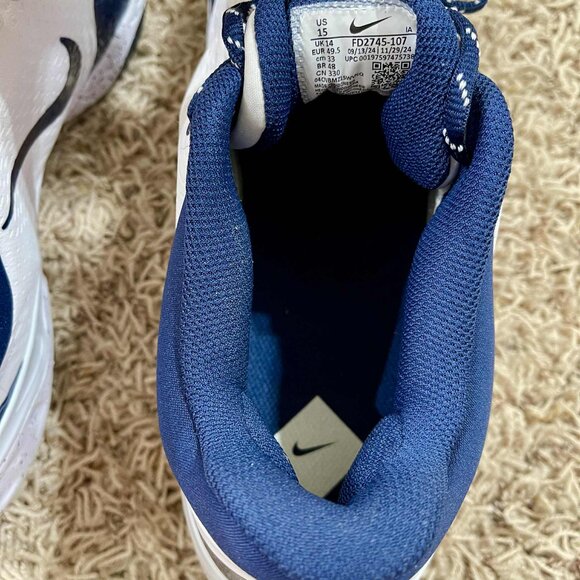 Nike Men’s Alpha Huarache Elite 4 Baseball Cleats FD2745-107, Size 15 (New) - Picture 11 of 16